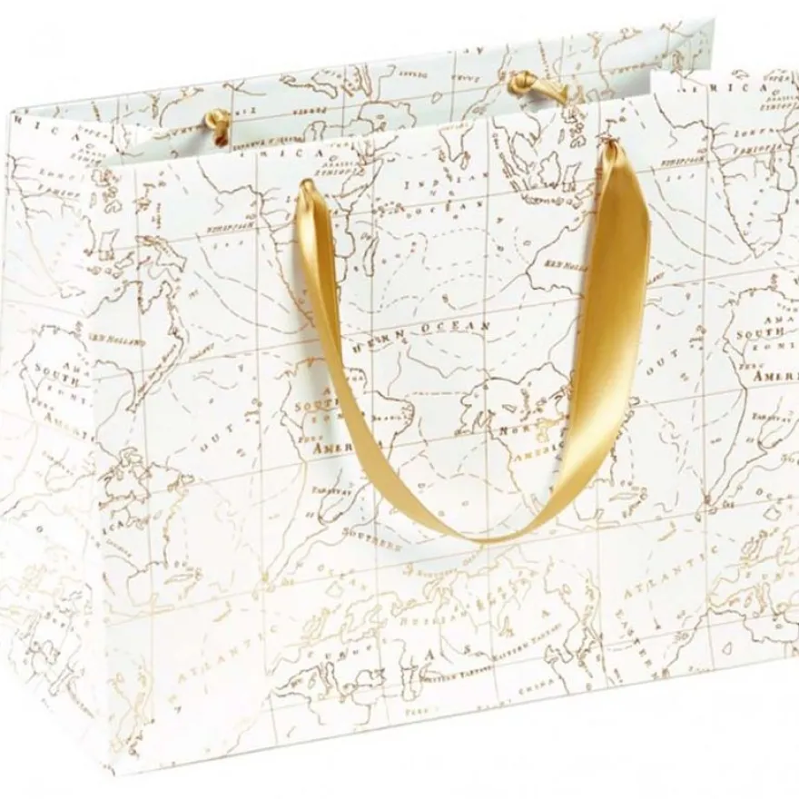Clairefontaine Eurowrap - Sac cadeau pelliculé ruban satin "Travel"