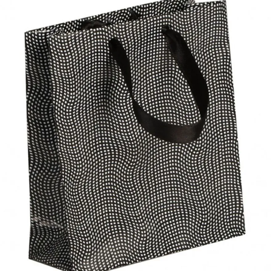Clairefontaine Eurowrap - Sac cadeau pelliculé - 12 cm x 4,5 cm x 13,5 cm - ruban satin "Chambery"