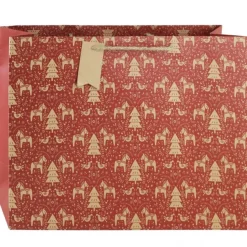 Clairefontaine Eurowrap - Sac cadeau - 37,3 cm x 11,8 cm x 27,5 cm - dalécarlie rouge