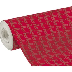 Clairefontaine Excellia - Papier cadeau - 70 cm x 50 m - 80 g/m² - motif hohoho rouge
