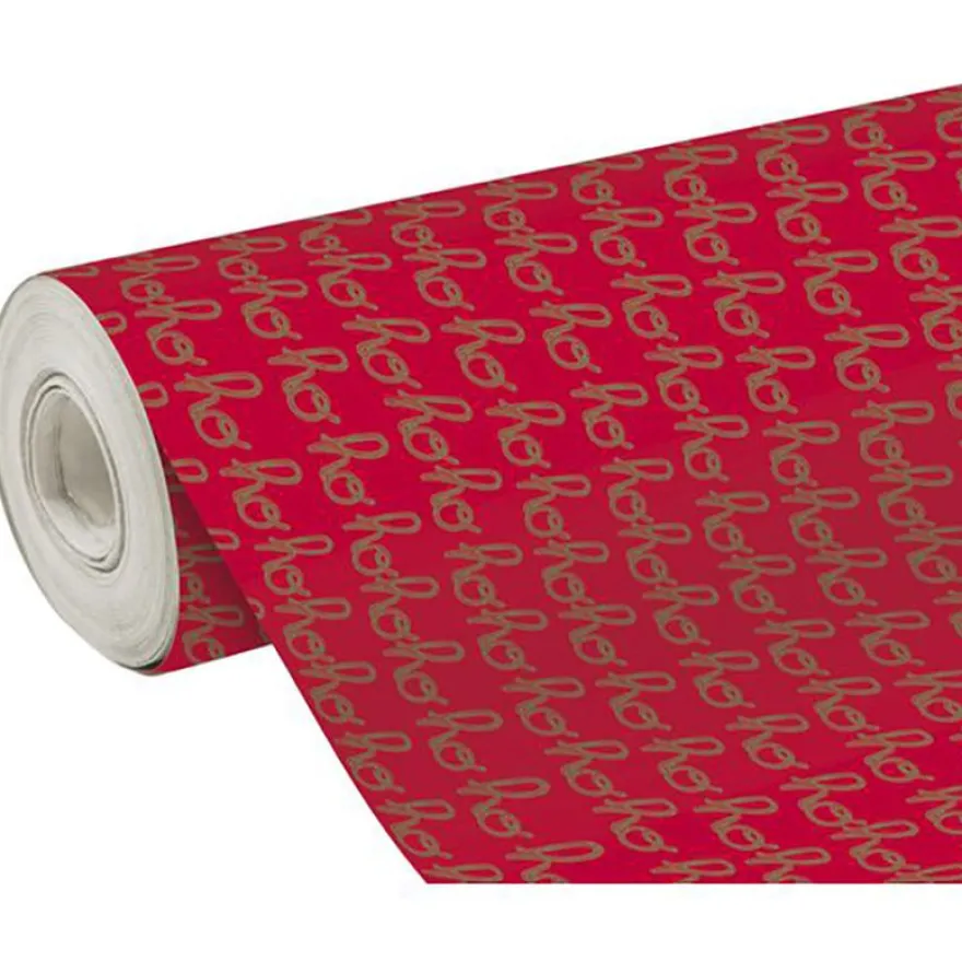 Clairefontaine Excellia - Papier cadeau - 70 cm x 50 m - 80 g/m² - motif hohoho rouge