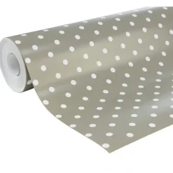 Clairefontaine Excellia - Papier cadeau - 70 cm x 50 m - 80 g/m² - pois fond taupe