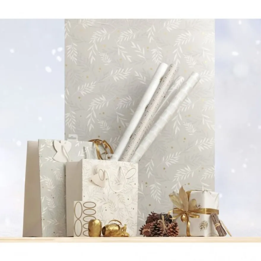 Clairefontaine Excellia Christmas - Papier cadeau - 70 cm x 2 m - naturel - différents modèles disponibles