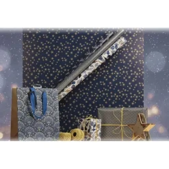 Clairefontaine Excellia Christmas - Papier cadeau - 70 cm x 2 m - différents modèles disponibles (nuit étoilée)
