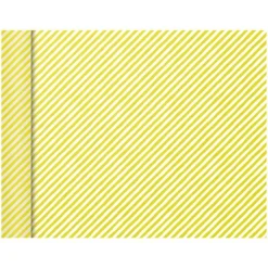 Clairefontaine Excellia Tiny Rolls - Papier cadeau rayures jaune - 35 cm x 5 m - 80 g/m²