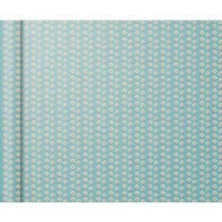 Clairefontaine Excellia Tiny Rolls - Papier cadeau - 35 cm x 5 m - 80 g/m² - fleurs et fond bleu