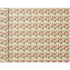 Clairefontaine Excellia Tiny Rolls - Papier cadeau fleurs rouges - 35 cm x 5 m - 80 g/m²