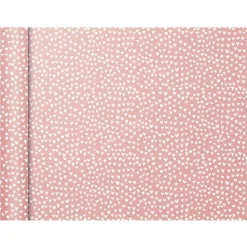 Clairefontaine Excellia Tiny Rolls - Papier cadeau cœurs fond rose - 35 cm x 5 m - 80 g/m²