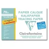 Clairefontaine Fine Arts - Pochette papier calque - 15 feuilles - A4 - 70 gr