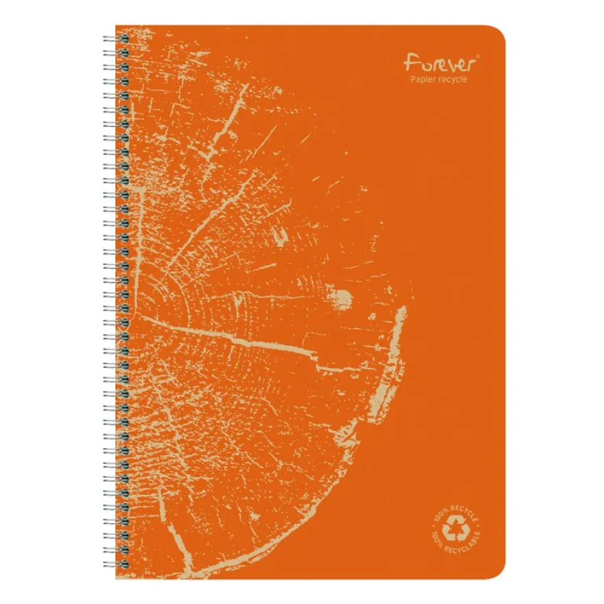 Clairefontaine Forever - Cahier à spirale A4 (21x29,7 cm) - 120 pages - petits carreaux (5x5 mm)