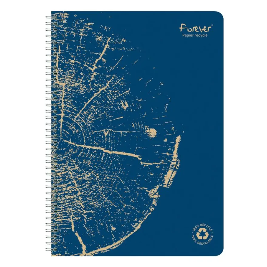 Clairefontaine Forever - Cahier à spirale A4 (21x29,7 cm) - 120 pages - petits carreaux (5x5 mm)