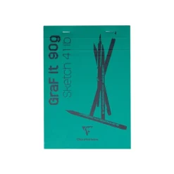 Clairefontaine Graf It - Carnet de croquis - 80 feuilles - A5 - 90 gr - disponible dans différentes couleurs