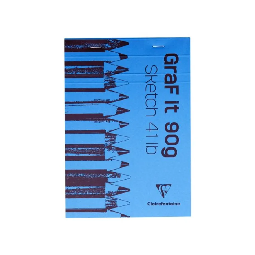 Clairefontaine Graf It - Carnet de croquis - 80 feuilles - A5 - 90 gr - disponible dans différentes couleurs