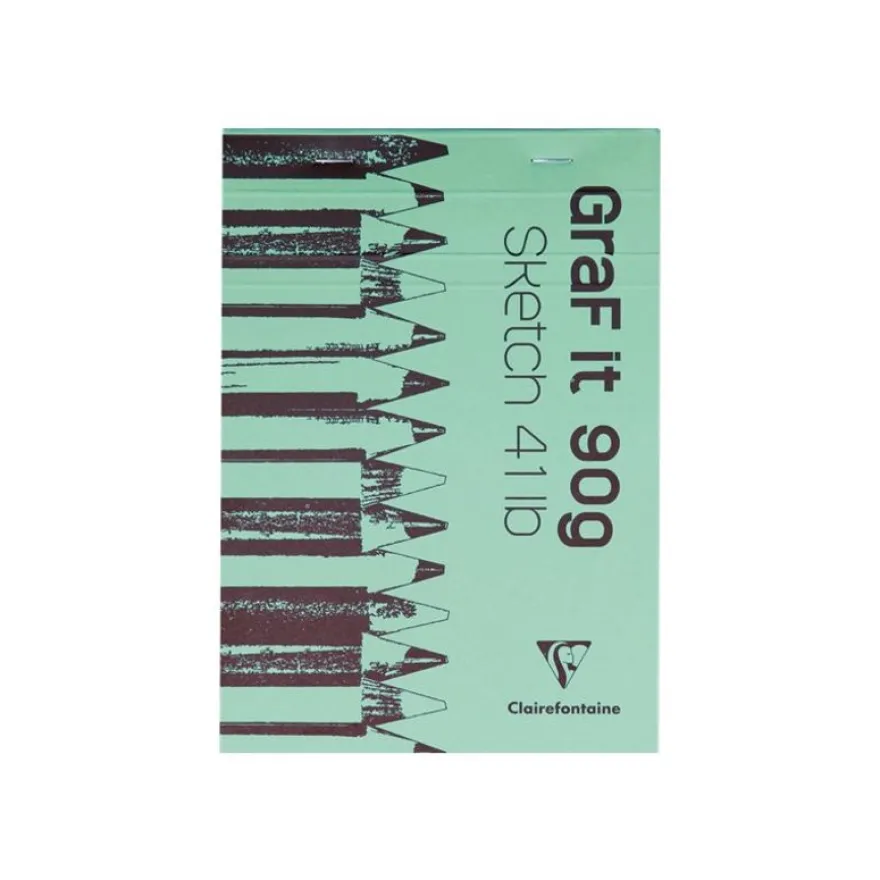 Clairefontaine Graf It - Carnet de croquis - 80 feuilles - A5 - 90 gr - disponible dans différentes couleurs
