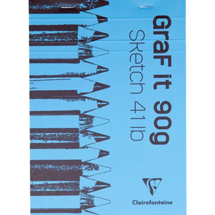 Clairefontaine Graf It - Carnet de croquis - 80 feuilles - A5 - 90 gr - disponible dans différentes couleurs