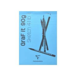 Clairefontaine Graf It - Carnet de croquis - 80 feuilles - A6 - 90 gr - blanc