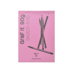Clairefontaine Graf It - Carnet de croquis - 80 feuilles - A6 - 90 gr - blanc