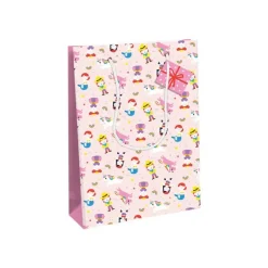 Clairefontaine Héros de mon enfance - Sac cadeau - 26,5 cm x 14 cm x 33 cm - rose
