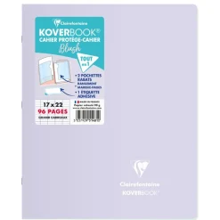 Clairefontaine Koverbook Blush - Cahier polypro 17 x 22 cm - 96 pages - grands carreaux (Seyes) - disponible dans différentes couleurs pastels