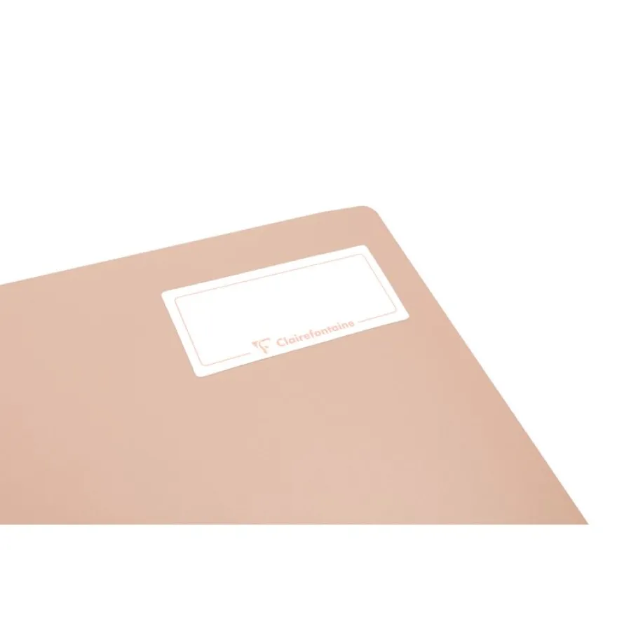Clairefontaine Koverbook Blush - Cahier polypro 24 x 32 cm - 96 pages - grands carreaux (Seyes) - disponible dans différentes couleurs pastels