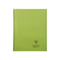 Clairefontaine Koverbook - Cahier à spirale polypro 24 x 32 cm - 160 pages - petits carreaux (5x5 mm) - disponible dans différentes couleurs