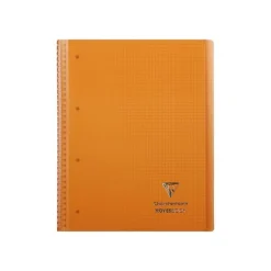Clairefontaine Koverbook - Cahier à spirale polypro A4+ (22,5 x 29,7 cm) - 160 pages - petits carreaux (5x5 mm) - disponible dans différentes couleurs