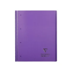 Clairefontaine Koverbook - Cahier à spirale polypro A4+ (22,5 x 29,7 cm) - 160 pages - petits carreaux (5x5 mm) - disponible dans différentes couleurs