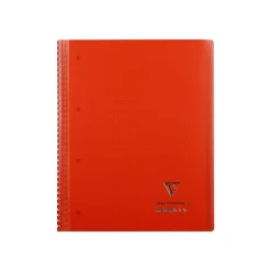 Clairefontaine Koverbook - Cahier à spirale polypro A4+ (22,5 x 29,7 cm) - 160 pages - petits carreaux (5x5 mm) - disponible dans différentes couleurs