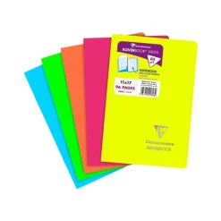 Clairefontaine Koverbook Neon - Carnet polypro 11 x 17 cm - 96 pages - Ligné - Disponible en différents coloris
