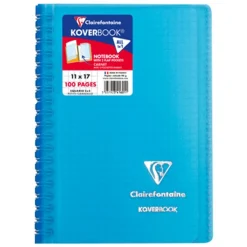 Clairefontaine Koverbook - Cahier à spirale 11 x 17 cm - 100 pages - disponible dans différentes couleurs
