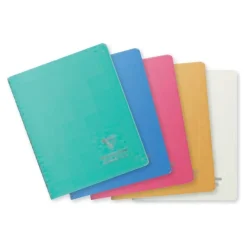 Clairefontaine Koverbook Silver - Cahier à spirale A4 (21x29,7cm) - 160 pages - ligné - disponible dans différentes couleurs