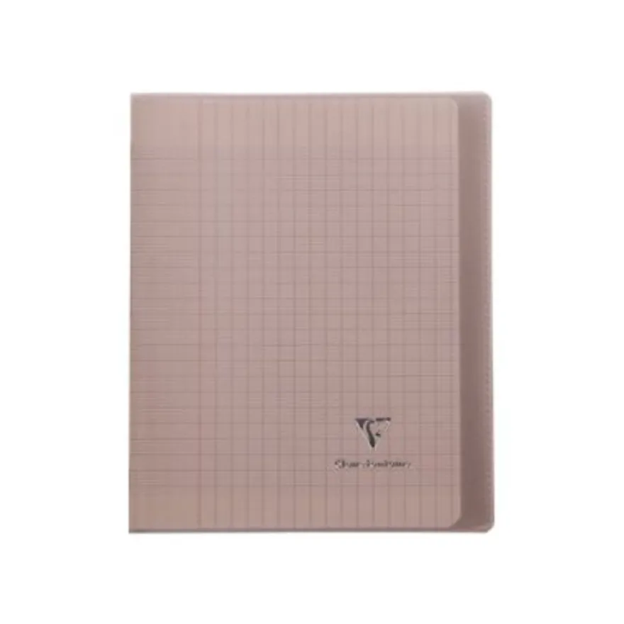 Clairefontaine Koverbook - Cahier polypro 17 x 22 cm - 48 pages - grands carreaux (Seyes) - disponible dans différentes couleurs