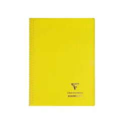 Clairefontaine Koverbook - Cahier à spirale polypro - A4 (21x29,7 cm) - 160 pages - grands carreaux (Seyes) - disponible dans différentes couleurs