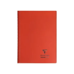 Clairefontaine Koverbook - Cahier à spirale polypro - A4 (21x29,7 cm) - 160 pages - grands carreaux (Seyes) - disponible dans différentes couleurs