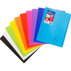 Clairefontaine Koverbook - Cahier polypro 24 x 32 cm - 48 pages - grands carreaux (Seyes) - disponible dans différentes couleurs