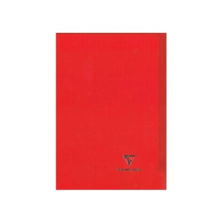 Clairefontaine Koverbook - Cahier polypro A4 (21x29,7 cm) - 96 pages - grands carreaux (Seyes) - rouge
