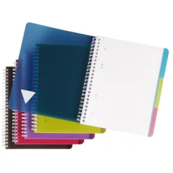 Clairefontaine Linicolor Evolutiv'Book - Cahier à spirale - A5 (16x21 cm) - 180 pages - petits carreaux (5x5 mm) avec marge