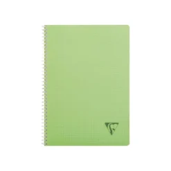 Clairefontaine Linicolor - Cahier polypro à spirale A4 (21x29,7cm) - 100 pages - petits carreaux (5x5mm) - disponible dans différentes couleurs