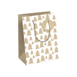 Clairefontaine Lovely Home Green Medium - Sac cadeau blanc - 21,5 cm x 10,2 cm x 25,3 cm