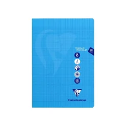 Clairefontaine Mimesys - Cahier polypro de travaux pratiques (TP) - A4 (21x29,7 cm) - 80 pages - grands carreaux (Seyes)/uni - disponible dans différentes couleurs