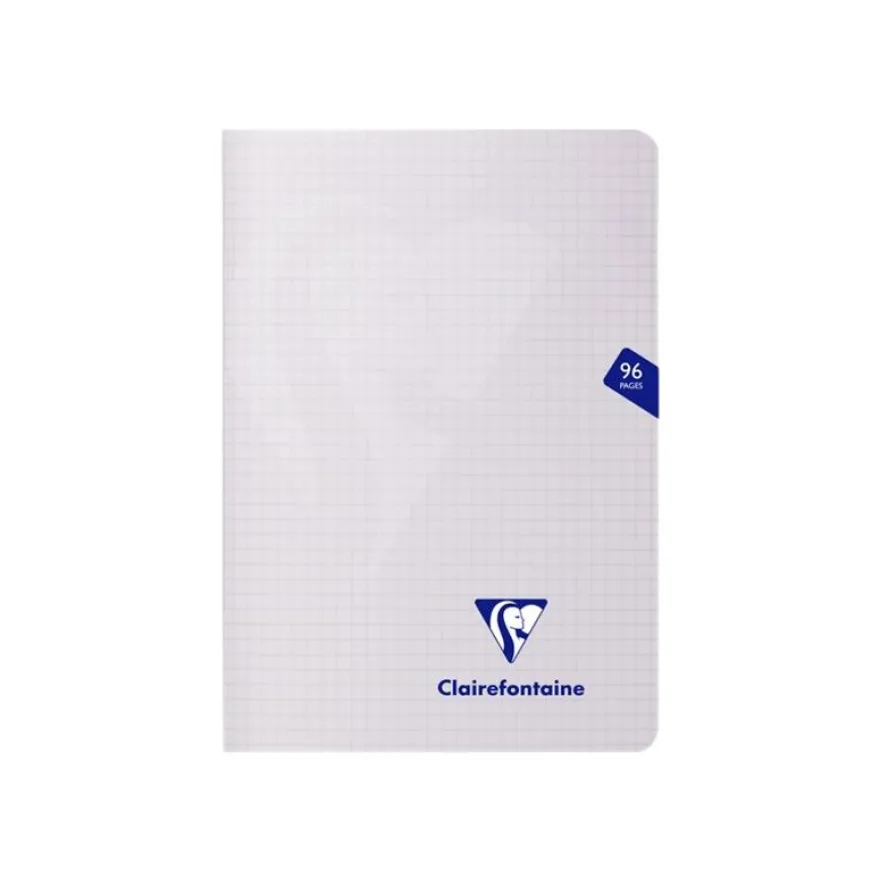 Clairefontaine Mimesys - Carnet polypro 15 x 21 cm - 96 pages - petits carreaux (5x5 mm) - disponible dans différentes couleurs
