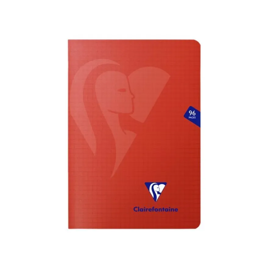 Clairefontaine Mimesys - Carnet polypro 15 x 21 cm - 96 pages - petits carreaux (5x5 mm) - disponible dans différentes couleurs