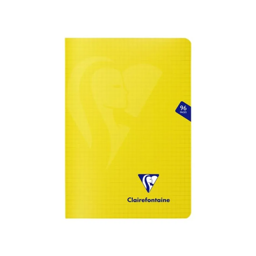 Clairefontaine Mimesys - Carnet polypro 15 x 21 cm - 96 pages - petits carreaux (5x5 mm) - disponible dans différentes couleurs