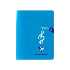 Clairefontaine Mimesys - Cahier de musique et chant 17 x 22 cm - 48 pages - pages à portée et grands carreaux - disponible dans différentes couleurs
