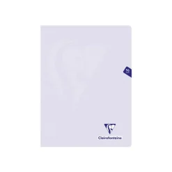 Clairefontaine Mimesys Pastel - Cahier polypro 24 x 32 cm - 96 pages - grands carreaux (Seyes) - disponible dans différentes couleurs