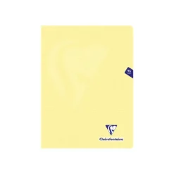 Clairefontaine Mimesys Pastel - Cahier polypro 24 x 32 cm - 96 pages - grands carreaux (Seyes) - disponible dans différentes couleurs