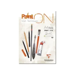 Clairefontaine Paint ON - bloc encollé - A4 - 40 feuilles