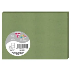 Clairefontaine Pollen - Papier - 155 x 111 mm - 25 feuilles - salvia - 210 g/m²