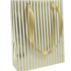 Clairefontaine Premium - Sac cadeau 17 cm x 6 cm x 22 cm - motif rayures