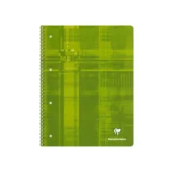 Clairefontaine Studium - Cahier à spirale A4 (21x29,7 cm) - 160 pages - grands carreaux (seyès) - feuilles perforées détachables - disponible dans différentes couleurs